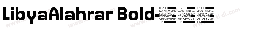 LibyaAlahrar Bold字体转换